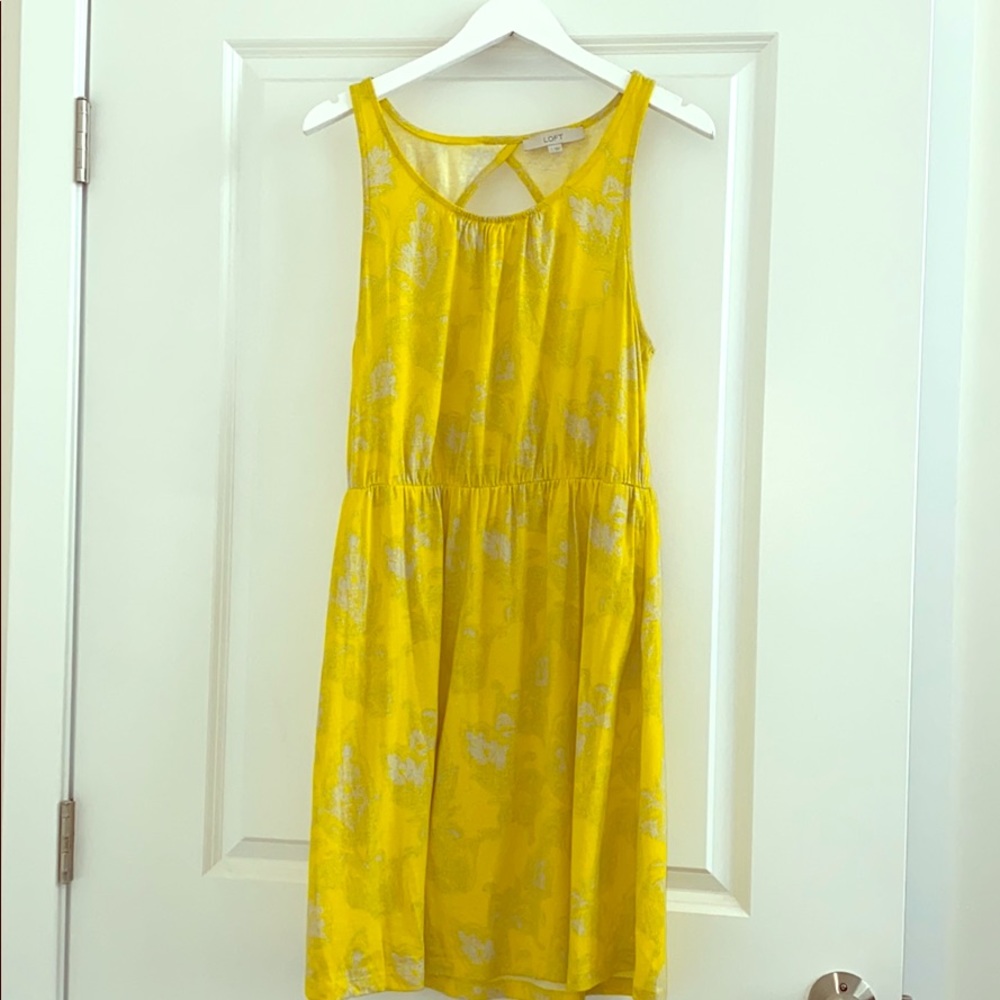 LOFT Cutout back Dress